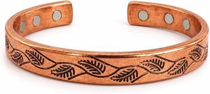 Bracelet manchette en cuivre antique gravé au laser, motif œil d'Horus et Ankh, style égyptien, ajustable, fait main, respectueux de l'environnement - Product Image 3