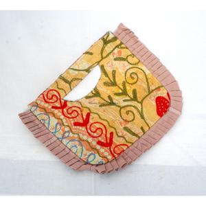 Cute Magnetic Closure Ruffles Hand <b>Pouch</b> Women's Kantha Messenger Fashionable Cosmetics Travel Eco-Friendly Lightweight Foldable - Product Image 4