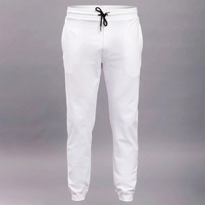 Pantalones Deportivos Blancos con Logotipo Personalizado, Pantalones de Chándal de Felpa Técnica Premium, Fabricante de Ropa Deportiva - Product Image 1