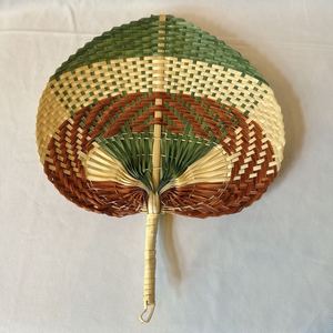 Éventail en bambou naturel tissé à la main, décoration murale pour mariage, fête d'été, décoration de la maison - Product Image 3