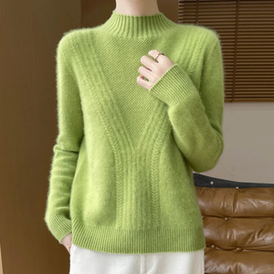 Pulls en tricot doux en gros, pulls chauds d'hiver pour hommes et femmes, fabricant de vêtements en tricot sur mesure - Product Image 5