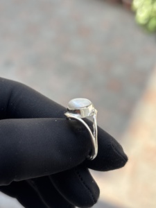 Handmade Hot Sale Bold Classic <b>925</b> Sterling <b>Silver</b> Oval Pearl Gemstone <b>Ring</b> For Men's Fashion Parties <b>Rings</b> Wholesale - Product Image 3