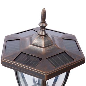 Stratford Heavy Duty Modern Decorative <b>Mailbox</b>/Post Light Combination Kit Fluted Base Durable and Stylish Post for Outdoor Use - Product Image 6