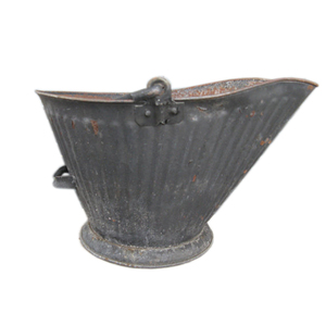 Seau à charbon en métal finition argentée au design unique, pour la maison et le jardin, écologique, style européen moderne, personnalisable - Product Image 3