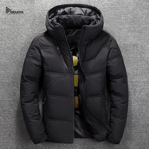 Chaqueta Acolchada con Capucha para Hombre, 300 GSM, Tela de Poliéster, Gruesa, Cálida y Aislante, Ropa de Invierno, Logotipo Personalizado - Product Image 4