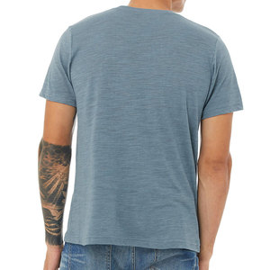T-shirts pour hommes en coton bleu marine à col rond et manches courtes pour l'été - Product Image 5