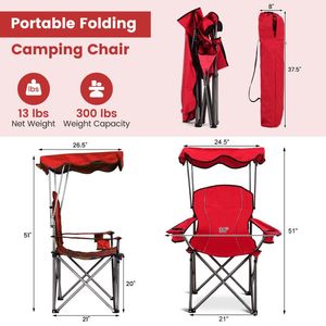 Chaise de plage pliable portable avec porte-gobelets pour une utilisation en bord de mer - Product Image 4