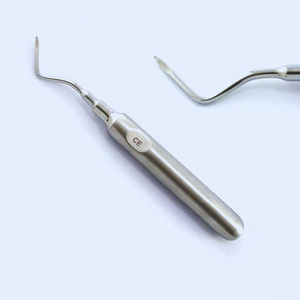 Elevador dental luxador de acero inoxidable, manual, mínimamente invasivo, curvo, para extracción de raíces, instrumento quirúrgico - Product Image 2