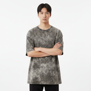 T-shirt décontracté de haute qualité pour hommes, coupe ample, style streetwear, pour le quotidien, impression DTF, logo personnalisé, t-shirt tendance pour homme - Product Image 4