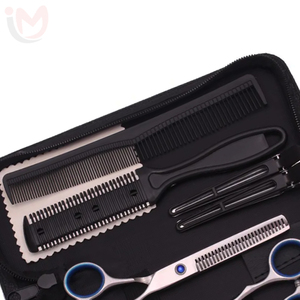 Ciseaux de coiffure professionnels, ciseaux à effiler, peigne, ensemble d'outils de coiffure en acier inoxydable, kit d'outils de salon de coiffure - Product Image 2