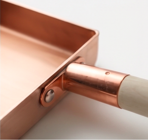 Premium Square Heavy Copper Sauce <b>Pan</b> Metal Kitchenware Ideal For Home Hotel And Restaurant Use Durable Cookware <b>Pan</b> - Product Image 2