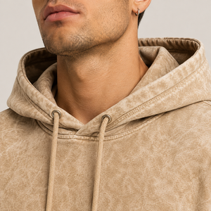 Sweat à capuche vintage premium pour homme, coupe oversize, en coton épais, streetwear, broderie personnalisée, pull décontracté, vente en gros - Product Image 5