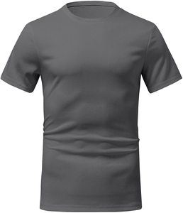 Ensemble deux pièces gris uni pour hommes, t-shirt à manches courtes et short décontracté d'été, tenue pour le streetwear et les ensembles sportifs - Product Image 2