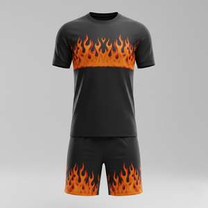 Maillot de football unisexe pour femmes avec short, ensemble d'entraînement professionnel deux pièces, tenue de sport à séchage rapide, vêtements de sport OEM personnalisés - Product Image 1