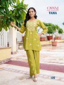 Top de seda Vetrican de viscosa con bordado pesado de diseñador con Plazzo New Coord Set de buena calidad mayorista de ropa India pakistaní - Product Image 5