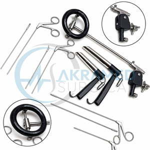 Set de Laringoscopio de Pedestal, Kit de Instrumentos Quirúrgicos Endoscópicos Laringeos Microquirúrgicos, Acero Inoxidable, Certificado CE, Reutilizable - Product Image 3