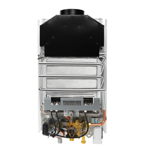Chauffe-eau instantané au gaz 8L, échappement par conduit, cuivre naturel, sans réservoir, mural, pour usage domestique - Product Image 3