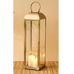 Portavelas Decorativo para Bodas, Grabado a Mano, Acabado Brillante, Linterna Metálica para Velas, Acabado Dorado - Product Image 5