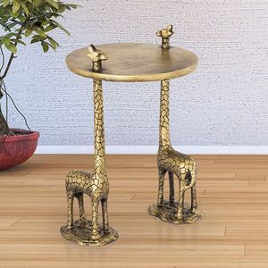 Giraffe pair end <b>table</b> animal base <b>side</b> <b>table</b> giraffe design <b>table</b> luxury accent <b>table</b> designer animal shape furniture modern - Product Image 4