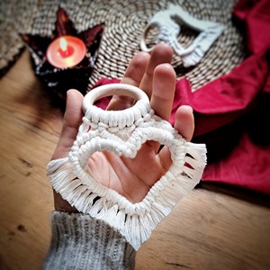 Anillo de Servilleta de Macramé Bohemio, Forma Hueca, Tela Blanca, Decoración de Mesa, Accesorio Ecológico para Bodas, Venta al por Mayor desde India - Product Image 2