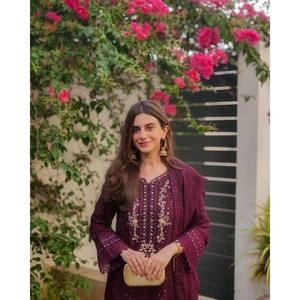 Beautiful Chiffon Floral Print Top and Bottom Set with Dupatta for Party Wear - Product Image 6