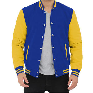 Vestes universitaires unisexes en gros, vestes de baseball personnalisées pour hommes, vestes universitaires d'hiver pour hommes grandes tailles - Product Image 4