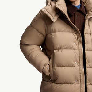 Chaqueta Acolchada Personalizada con Logotipo, de Secado Rápido, para Hombre, Impermeable, con Capucha y Cuello Alto, Rellena de Algodón, Informal, para Adultos/Niños - Product Image 4
