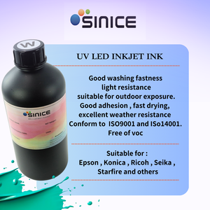 หมึกอิงค์เจ็ท SINICE UV LED — สีขาว เหมาะสำหรับ EPSON/Konica/Ricoh/Seiko/Starfire ฯลฯ - Product Image 2