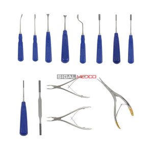 Juego de Instrumentos para Rinoplastia de 13 Piezas, Profesional, Manual, Acero Inoxidable Alemán, Herramientas Quirúrgicas de Precisión para Cirugía Plástica Nasal - Product Image 2
