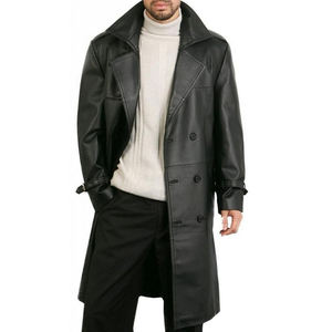Best Quality <b>Winter</b> <b>Men's</b> Sheep Skin <b>Parka</b> Jacket Genuine Leather with Stand Collar Eco-Friendly Waterproof Reversible - Product Image 2