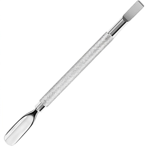 Par de empujadores de cutículas con punta angulada y plana para herramientas de manicura profesionales para uso en salones y cuidado profesional de cutículas - Product Image 2