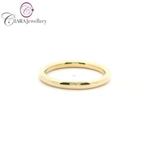SIMPLE CLASSIC 18K Au750 Solide Jaune/Blanc/Rose/PT950 Or avec Bague de Mariage en Diamant Naturel pour Fêtes et Anniversaires - Product Image 3
