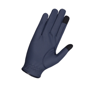 Guantes de equitación personalizados al por mayor con texto, correa, malla brillante y cuero PU, hechos en Pakistán. - Product Image 2