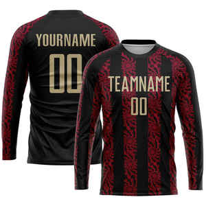 Custom Digital Print Soccer Jersey Set <b>Men</b> Black Red Crew Neck <b>Short</b> Sleeve <b>Mesh</b> Quick Dry 100% Polyester Adult Teamwear - Product Image 5
