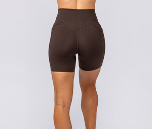 Shorts de sport pour femmes, taille haute, extensibles, compressifs, légers, pour la course à pied - Product Image 3