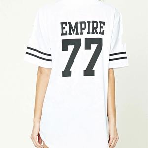 Jersey de béisbol de gran tamaño para mujer, Vestido de manga corta, transpirable, ropa deportiva de secado rápido, perfecto para béisbol y softbol - Product Image 3