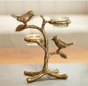 Linterna de vela Golden Bird para decoración del hogar - Product Image 4