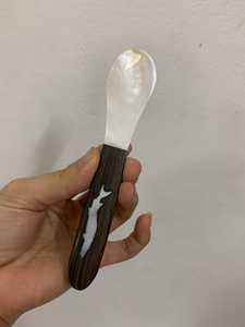 ช้อนเขาควายทรงรีทำด้วยมืองานฝีมือธรรมชาติขัดเงาทนทานตกแต่งบ้าน - Product Image 4