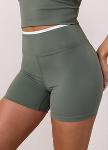 Nouveautés Shorts de sport taille haute sans entrejambe respirants écologiques 100% coton avec poches pour femme Course à pied Entraînement Fitness - Product Image 3
