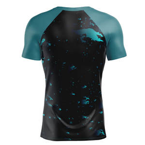 Camiseta de Compresión Rashguard para Hombre, Manga Corta, Logotipo Personalizado Sublimado, Precio al por Mayor, Camiseta de Lucha - Product Image 6