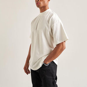 T-shirts pour hommes en coton 100% de qualité supérieure, coupe ample, col rond, taille plus, style formel, logo personnalisable, best-sellers - Product Image 3