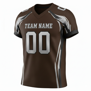 Maillots de football personnalisés pour adultes, manches courtes, maille respirante, séchage rapide, anti-bactériens, option grande taille, devant - Product Image 2