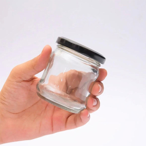 Square Borosilicate Glass Storage Jar with Aluminum Lid | Food Grade Spice Honey & Jam <b>Container</b> | Wholesale Bulk - Product Image 3