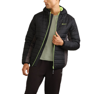 OEM Custom Men Plus Size Winter Quilted <b>Jacket</b> Waterproof Windbreaker Zipper Hoodie Embroidered Casual Snow Wear puffer hiking - Product Image 1