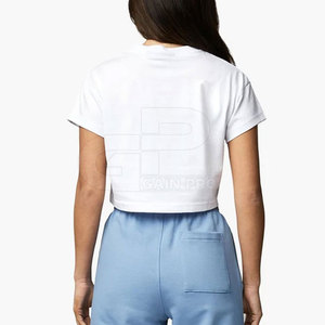 Camiseta Corta Ligera de Corte Cuadrado para Mujer con Tela Transpirable, Tacto Suave y Estilo Urbano - Product Image 2