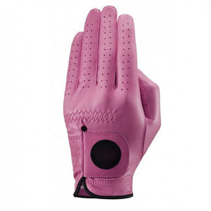 Gants de golf en cuir Cabretta bleu marine, unisexes, légers, avec poignées perforées respirantes, impression de logo personnalisée - Product Image 5