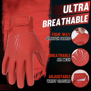 Gants de football américain Pro Grip pour receveurs, paume adhésive de haute qualité, couleur personnalisée, logo personnalisé, gants légers - Product Image 4
