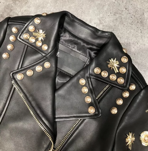 Nouvelles vestes en cuir unisexes personnalisées, élégantes, respirantes, coupe-vent, avec logo personnalisé sur le devant, marque personnalisée, hiver 2026 - Product Image 3