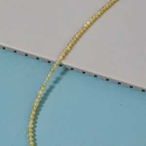 Collar de Diamantes Amarillos Naturales de 40 Quilates, Corte Redondo, Auténtico, Mezcla de Diamantes, Gema Amarilla Radiante Extraída de la Tierra - Product Image 1
