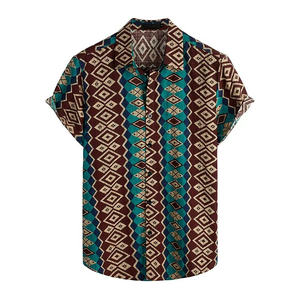 Premium Sublimation Beach <b>Shirt</b> Custom Printed Hawaiian Style Tropical <b>Shirt</b> Manufacturer Wholesale Supply - Product Image 1